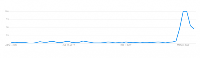 Google Trends Screenshot for Zoom Searches