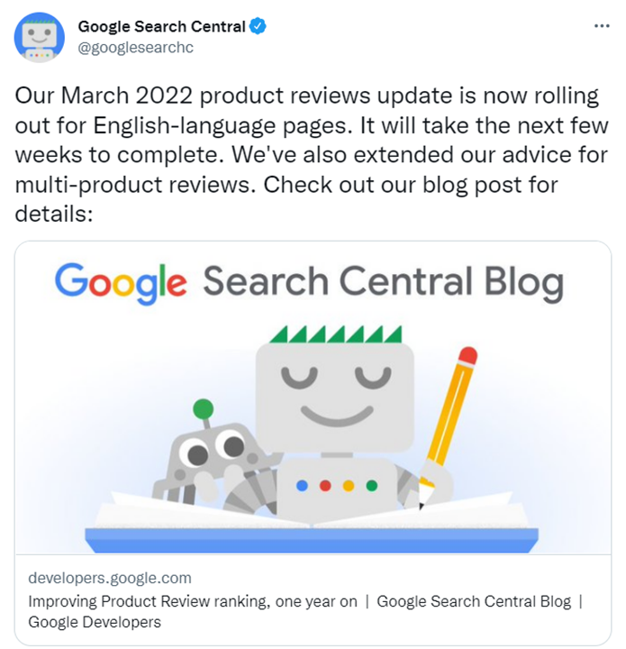 Google Product Reviews March 2022 Update 8MS Blog