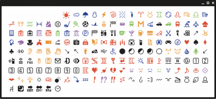 Emojis created for NTT DoCoMo
